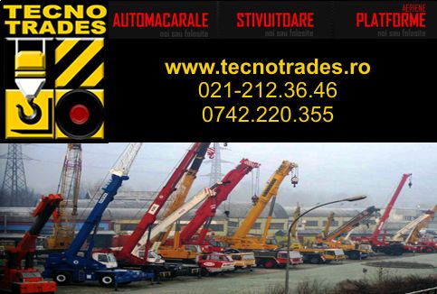 Tecnotrades macarale, automacarale, stivuitoare, platforme aeriene, utilaje constructii